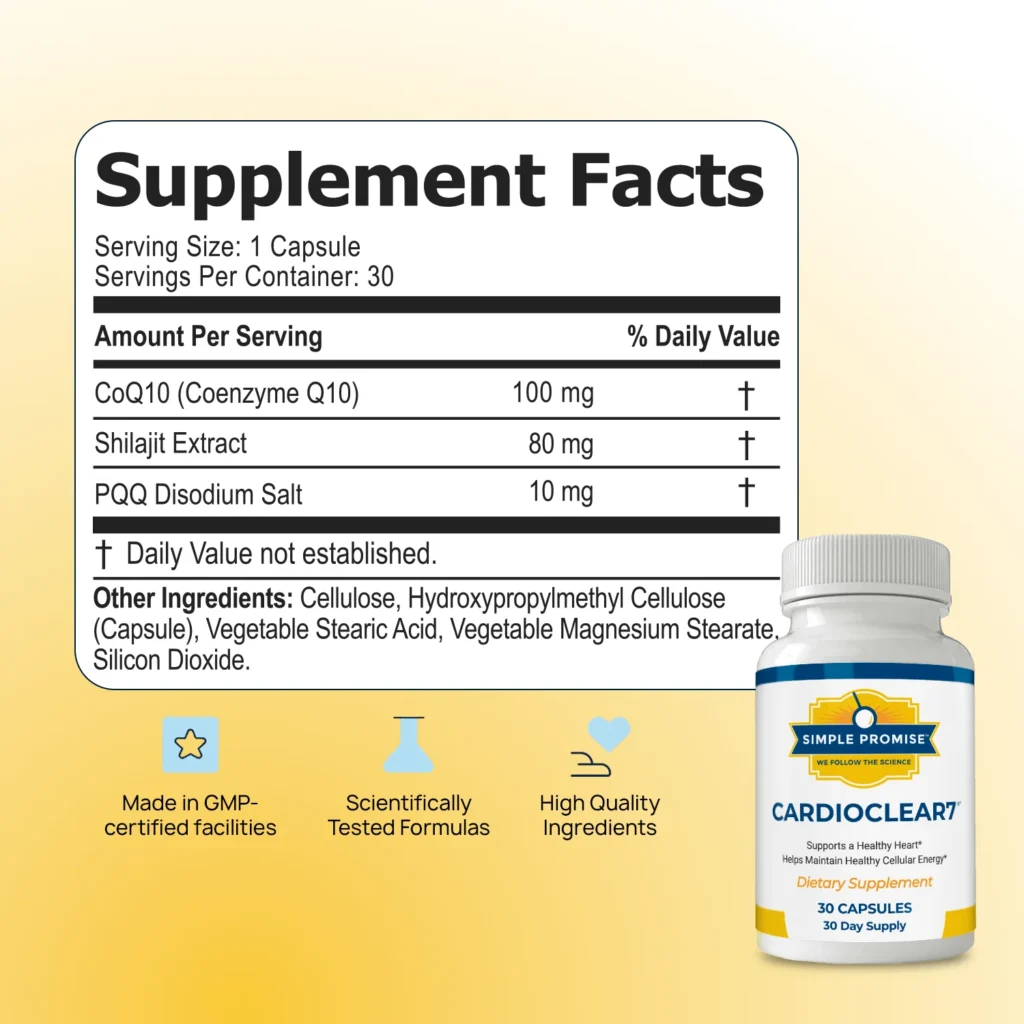 Cardio Clear 7 Supplement Facts